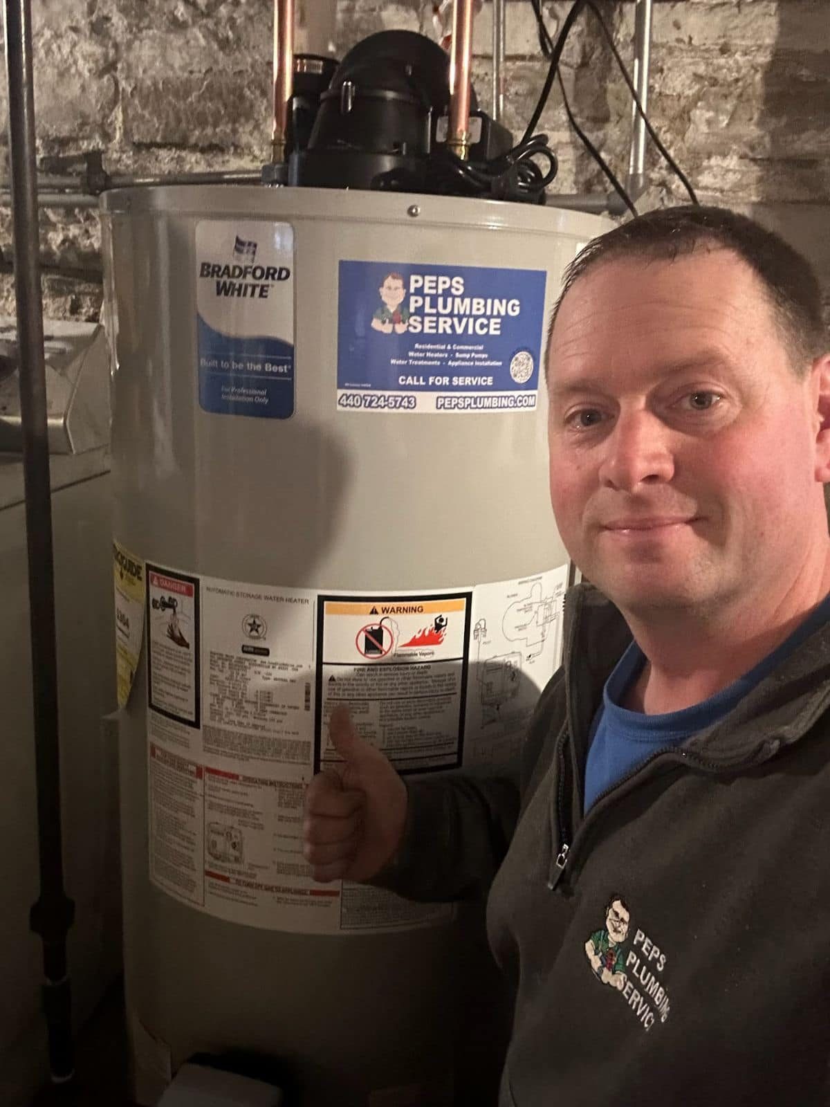 Water heater replacement by Peps Plumbing